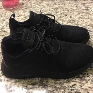 Adidas black sneakers size 6 men/ 8 women